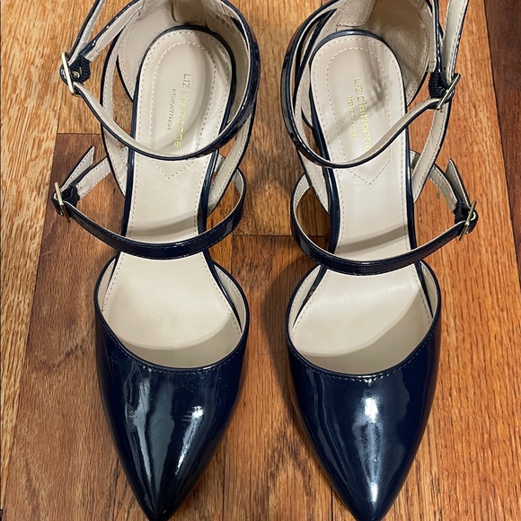 Liz Clairborne Navy Heels - Picture 2 of 6